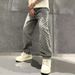 Fashion Trendy Brand Loose Washed Jeans Men's 2026 Spring And Autumn New Trend Straight Casual Versatile Long Pants_mkmklike.com
