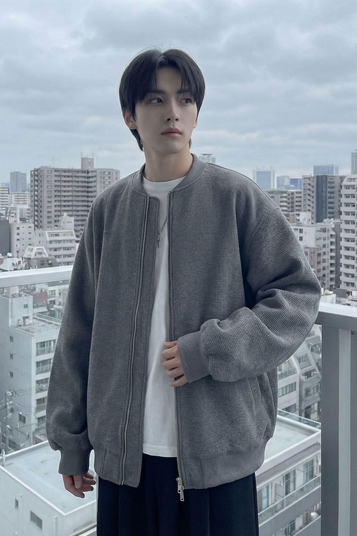 Vintage Japanese-style Waffle Knit Heavy Baseball Men Women, Trendy Brand Spring And Autumn, Casual Versatile Jacket For_mkmklike.com