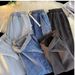Men's Clothing Retro Style Loose Straight Leg Jeans Thin Summer Trendy Casual Pants With Elastic Waistband New_mkmklike.com