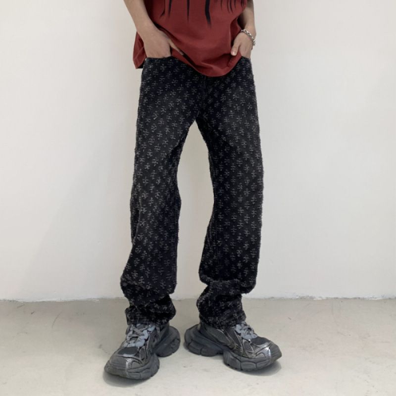 Men's Clothing Loose Straight Hip Hop Street Fashion Wide Leg Mopping Retro Trousers Men_mkmklike.com