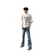 Lightning Wash Blue Jeans – Vintage Distressed Bootcut Denim Pants With Zip Fly (S/M/L/Xl) Fashion Trends_mkmklike.com