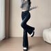High-waisted, Non-tight-fitting, Slightly Flared Women's Jeans, 2025 Autumn Winter New Style, Slimming And Ultra-trendy_mkmklike.com