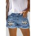 Women's Clothing Women's Slim Elastic Waist Denim Casual Shorts Trendy Clothing_mkmklike.com