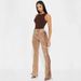Women's Clothing Straps Drawstring Hot Girl Jeans Trousers_mkmklike.com