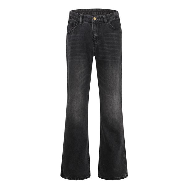 Men's Denim Hip Hop Trendy Vibes Washed Vintage Loose Slightly Flared Wide-Leg Long Pants Versatile Casual_mkmklike.com