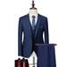 High Quality Men Suit Set Blazers Business 3 Pieces Formal Vest Pants Full Coats 2024 Wedd Elegant Jackets Free_mkmklike.com
