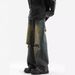 Ripped Jeans Men's Spring And Autumn American High Street Design Sense Niche Old Washed Loose Straight Long Pants Men_mkmklike.com
