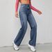 Casual Wide Leg Women's Jeans Fashionable Style In Stock_mkmklike.com