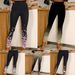 Women's clothing elastic leggings high-waisted casual positioning printed fashion yoga pants in stock_mkmklike.com