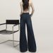 American-style Dark Blue High-waisted Stretch Slimming Jeans For Women, New Spring Fashion, Non-clingy To The Legs,_mkmklike.com