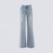 Women's Clothing Retro Low Waist Hot Girl Loose Wide Leg Pants All Match Spring And Summer Straight Jeans_mkmklike.com