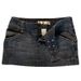 Y2k Low-Rise Denim Mini Skirt - Distressed Retro Cross-Tie Front Skirt For Women, Grunge Aesthetic Versatile Grunge Colorway_mkmklike.com