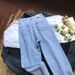 Women's Clothing Jeans High Street Trendy Straight Long Pants_mkmklike.com