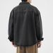 Retro Washed Trendy Denim Shirt For Men, Loose Casual Long Sleeved Shirt For Men, Workwear Jacket_mkmklike.com