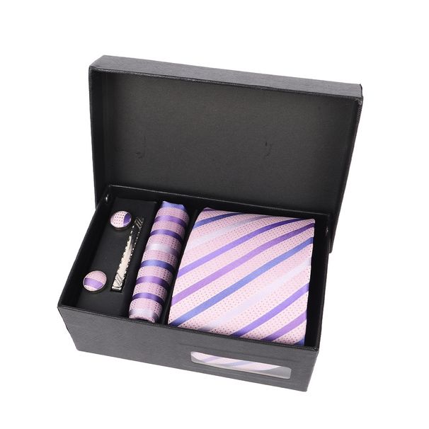 Unisex Tie men's formal casual bow tie gift box set groom wedding Valentine's Day birthday gift to men fashion_mkmklike.com
