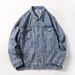 Men's Denim Spring Autumn Trendy Brand Ins Youth Loose Casual Workwear Jacket Student Top Dropshipping_mkmklike.com