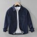 Retro Denim Long Sleeved Shirt, Men's Casual Versatile Artistic Loose Top Jacket_mkmklike.com