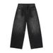 MTLCLOTHES Men's Graffiti Print Jeans - Loose Fit Streetwear Denim Pants With Artistic Splatter Design, Comfortable & Stylish For Casual Wear_mkmklike.com