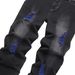 Men's Distressed Straight-Leg Jeans – Relaxed Fit Stretch Denim (30-46, Black Washed)_mkmklike.com