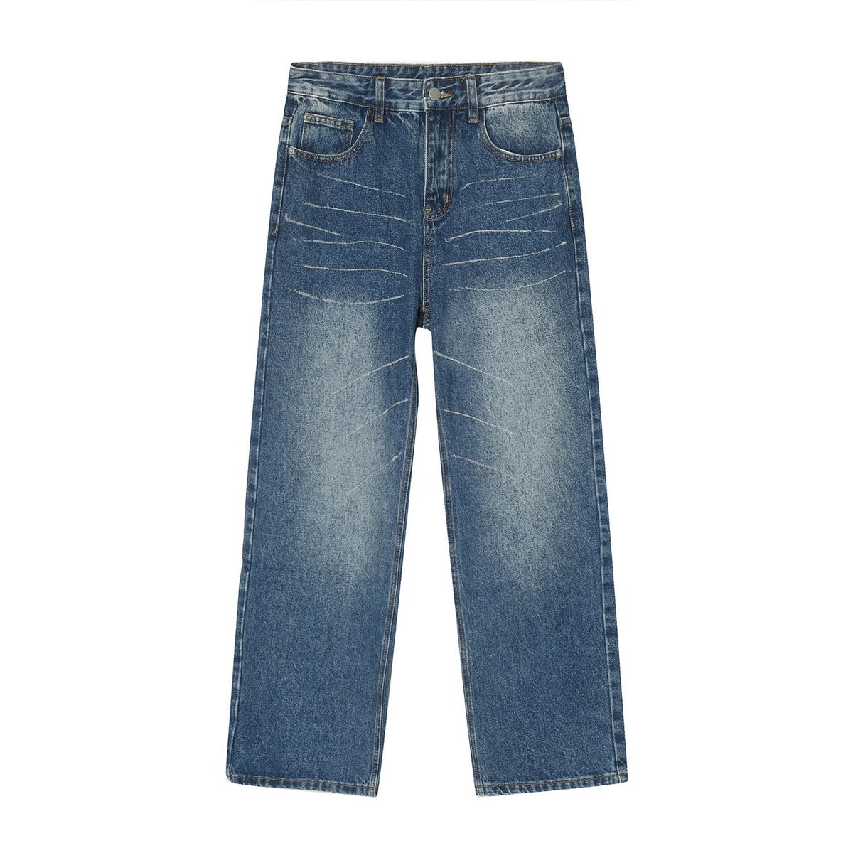 EF JEANS | 2023 Four Seasons New Product Retro Hong Kong Style Straight Loose Personality Graffiti Jeans Men And Women_mkmklike.com