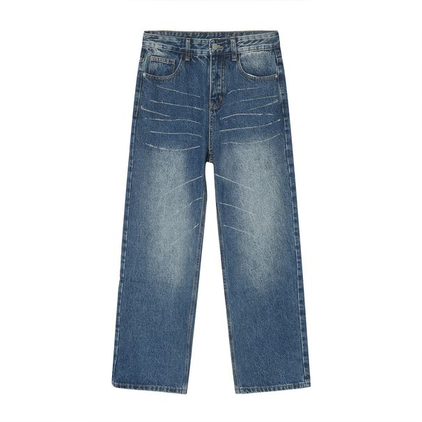 EF JEANS | 2023 Four Seasons New Product Retro Hong Kong Style Straight Loose Personality Graffiti Jeans Men And Women_mkmklike.com