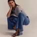 High-Waisted Flared Jeans For Women - Stretch Denim Wide-Leg Pants With Patchwork Design (S-XXL In 3 Washes)_mkmklike.com