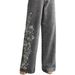 Heavy Embroidered Stretch Denim Pants – Retro High-Waisted Flared Jeans For Women_mkmklike.com