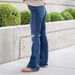 Women's Clothing Vintage Washed Distressed Denim Jeans For Women - Relaxed Fit, Mid-Rise, Classic Blue, Straight Leg (S-XXL)_mkmklike.com