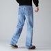 Large Size Men's Clothing Large Straight Cotton Jeans Men's Retro Loose American Style Jeans Men's Long Tube Wide-footed Pants Men_mkmklike.com