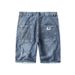 Large Size Men's Clothing Summer Thin Five-point Jeans Men's 5-point Fattened Plus Size Elastic Versatile Jeans Medium Pants_mkmklike.com