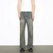Streetwear Vintage Washed Jeans – Hand-Painted Graffiti Straight-Leg Bootcut Denim Pants For Men & Women_mkmklike.com