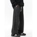 American Old Washed Casual Sweatpants Men's Trendy Brand New High Street Pleated Design Loose Straight Wide-leg Trousers_mkmklike.com