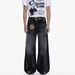 Unisex American Vintage Loose Fit Wide Leg Denim Jeans, Retro High-Street Cleanfit Style Comfortable Dropped Crotch Trousers_mkmklike.com