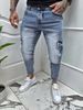 Men's Loose Wide Leg Denim Trousers Fashionable Leopard Print Trendy And Comfortable Long Pants European And American Style_mkmklike.com