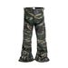 Men's Clothing Moclose American Street Fashion Brand Splicing Camouflage Men's And Women's Loose Wide Leg Flared Casual Motorcycle Overalls_mkmklike.com