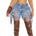 Women's Clothing Hot Girl Summer New Women's High Waist Ripped Washed Personality Hole Tassel Short Hot Pants_mkmklike.com