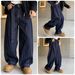 Men's Clothing Men's Vintage Belt Loop Streetwear Jeans – Oversized Straight Fit, Distressed Wash, Retro Denim (S-3XL, Ultra Deep Blue)_mkmklike.com