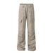 BOY American Retro Stone Gray Pocket Straight Wide-Leg Cargo Unisex Loose Autumn Marble Dark Pattern Casual Pants_mkmklike.com