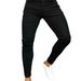 Men's Slim Fit Stretch Skinny Jeans - Black High Street Fashion Casual Denim Pants For Teens & Young Adults_mkmklike.com