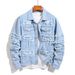 Men's Clothing New Denim Jacket Men's Trendy Street Youth Slim Casual Jacket Tops_mkmklike.com