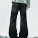 Retro Star Embroidered Jeans – Black High-Street Flared Denim Pants With Rhinestone Accents (S-3XL)_mkmklike.com