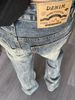 Men's Clothing Washed Flared Jeans, Spring New Arrival, Trendy Retro Style, Unisex Straight Leg Jeans, Design Sensibility_mkmklike.com