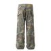 American Style Washed Vintage Camouflage Men's Loose Jeans High Street Trend Outdoor Mountain Workwear Pants_mkmklike.com