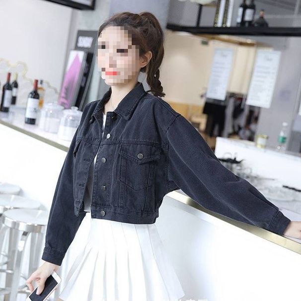 Chicco Jacket Thin New Style Petite Short Denim Coat Fashion Versatile Slim Fit Women's Clothing Free Shipping_mkmklike.com