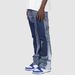 Men's Distressed Denim Workwear Pants – Straight Leg Carpenter Jeans With Patchwork & Raw Hem (S-XXL)_mkmklike.com