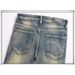 Unisex Vintage Punk Motorcycle Stacked Flared Jeans, Heavy Mud-Wash With Layered Frayed Rips & Stripe Lining, Breathable For Summer_mkmklike.com