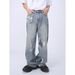 Men's Clothing Slim Fit Jeans For Men Loose Distressed Loose Fit Straight Leg Jeans - Trendy Ripped Denim Pants For Casual Wear (Light Blue, S-3XL)_mkmklike.com