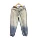 Men's Gradient Washed Denim Jeans American Style Loose Straight Leg Street Style High Street Retro Trousers_mkmklike.com