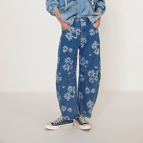 Women’s Clothing Spring Casual Loose Mid Waist Tube Shaped Women's Jeans_mkmklike.com
