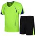 Summer short-sleeved T-shirt suit men's summer breathable thin casual sports sweater plus size plus fashion clothes_mkmklike.com